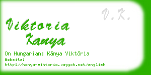 viktoria kanya business card
